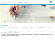 Tablet Screenshot of projectlibrary.com